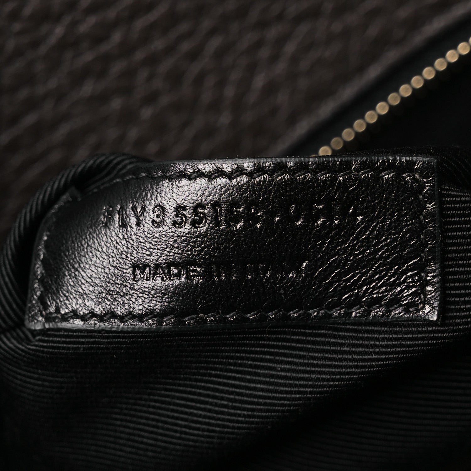 Grained Calfskin Small Sac De Jour Dark Brown