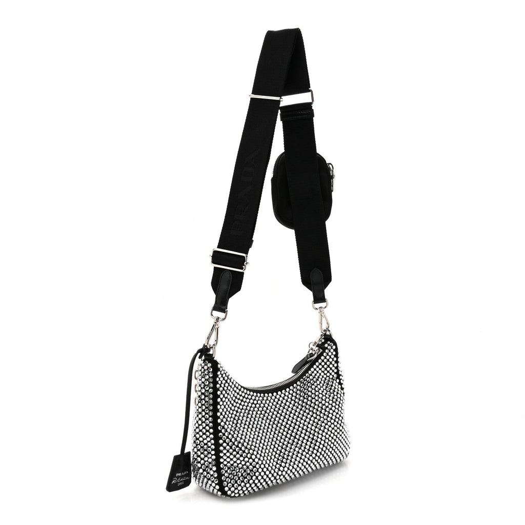 Satin Crystal Re-Edition 2005 Shoulder Bag Cristal