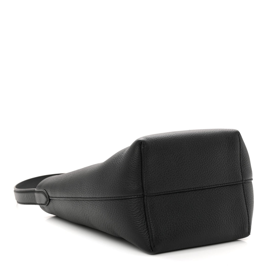 Grained Calfskin Small N/S Park Tote Black