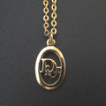 Christian Dior Oval Logo Necklace