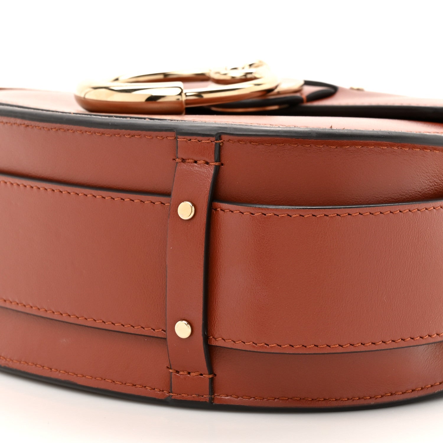 Calfskin Suede Small Tess Bag Sepia Brown