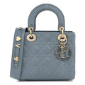 Lambskin Cannage Small My ABCDior Lady Dior Cloud Blue