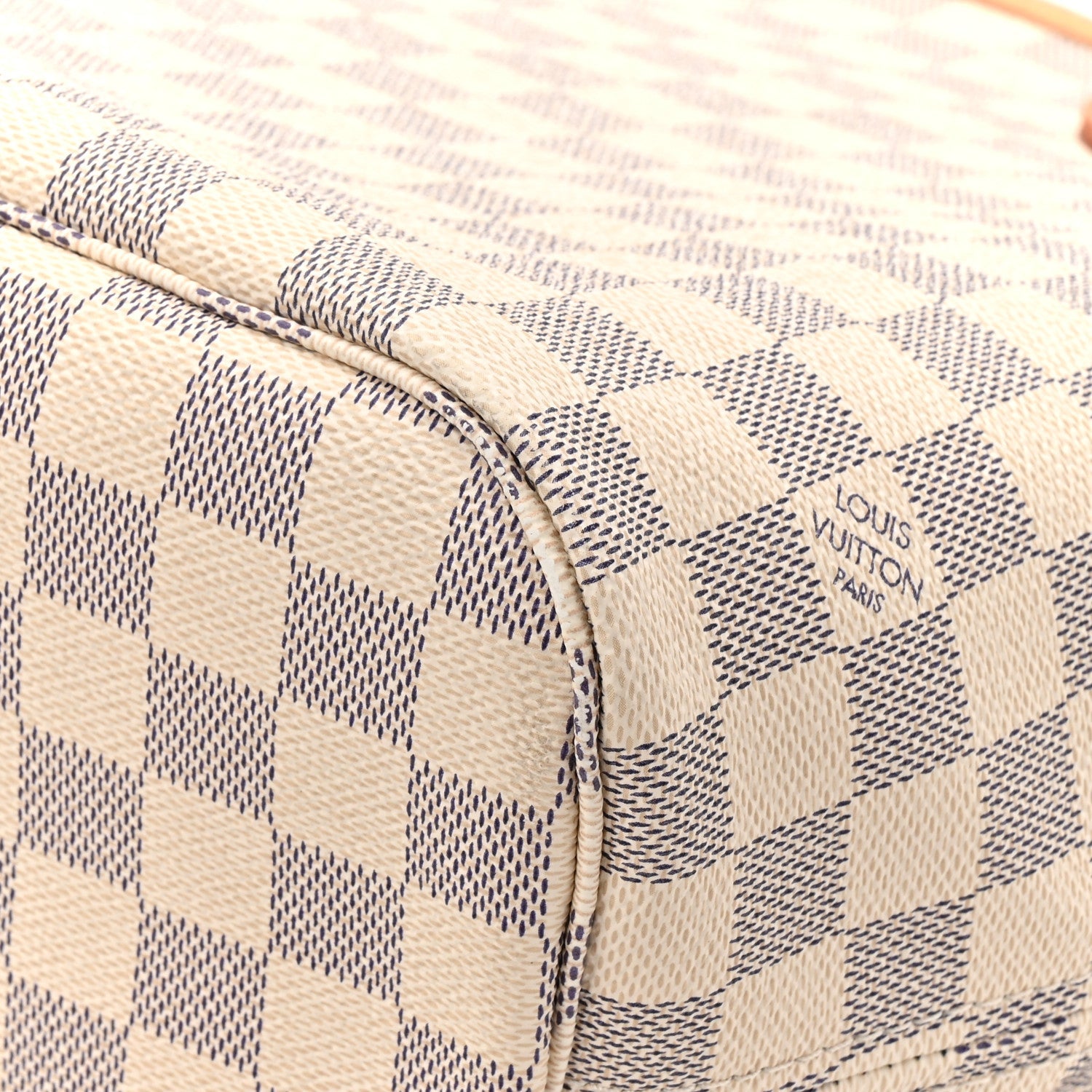Damier Azur Neo Neverfull MM Rose Ballerine
