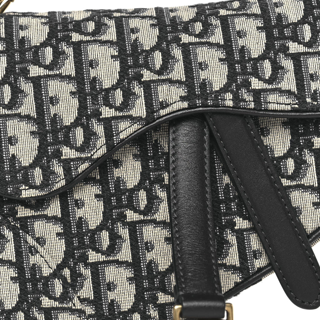 Oblique Mini Saddle Bag Blue