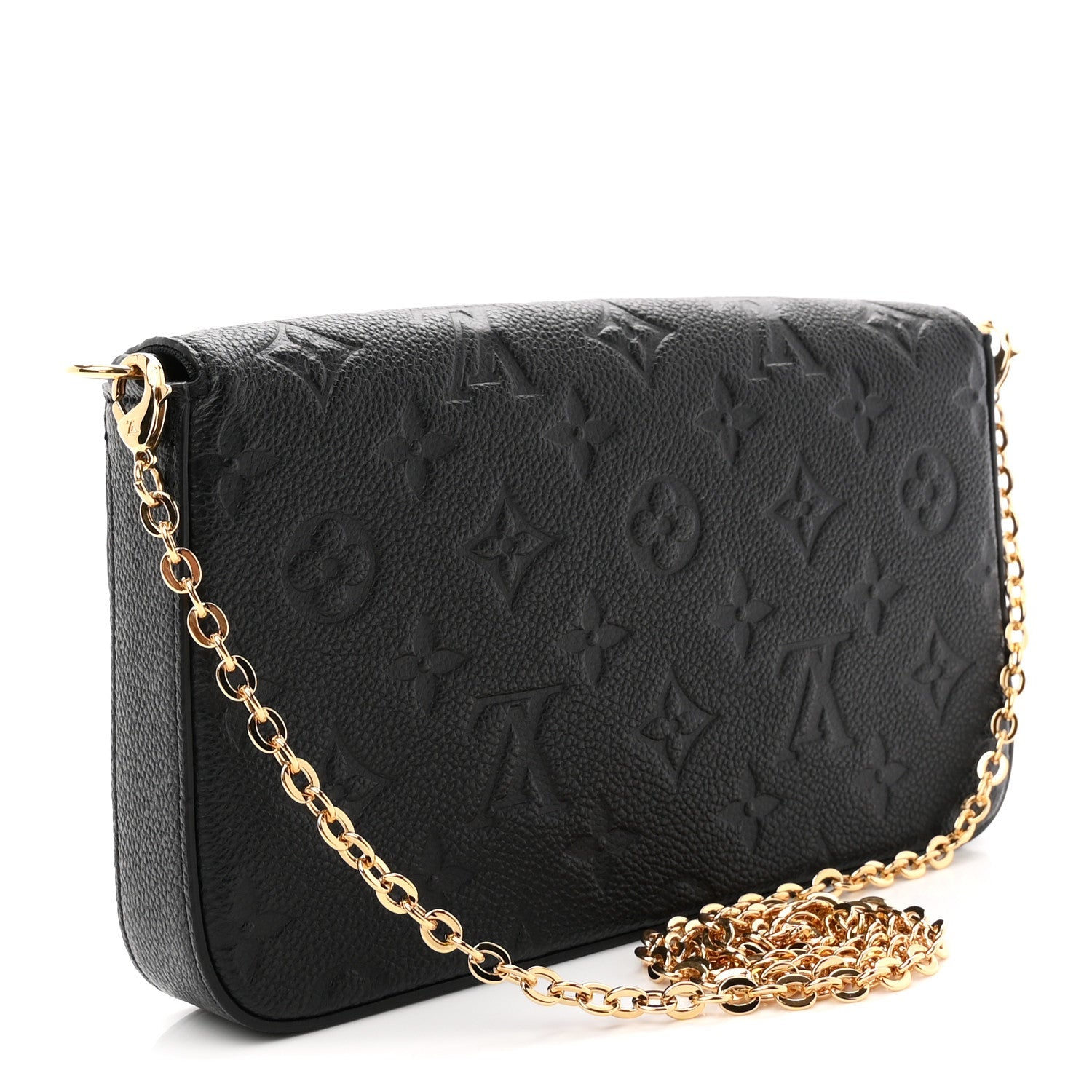 Empreinte Pochette Felicie Chain Wallet Black