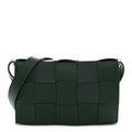 Lambskin Maxi Intrecciato Cassette Crossbody Bag Raintree