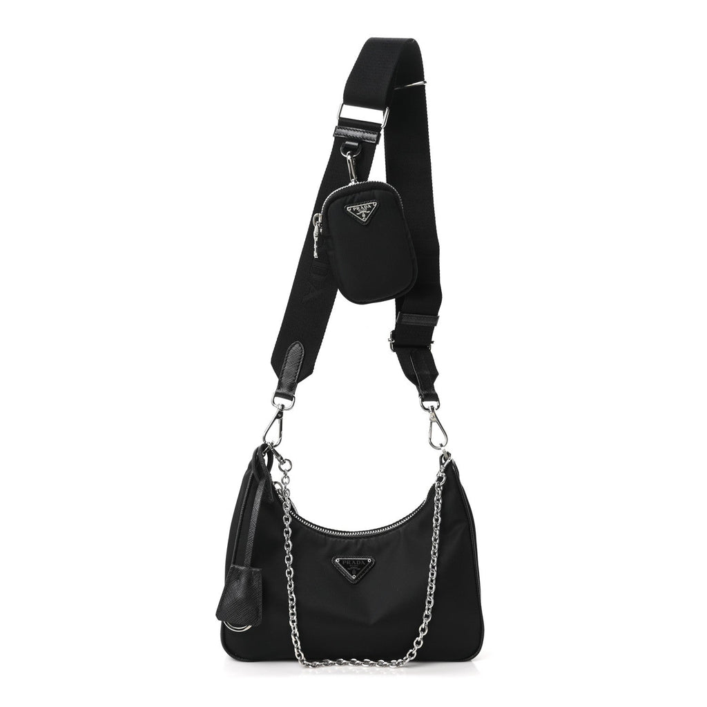Nylon Re-Edition 2005 Shoulder Bag Black