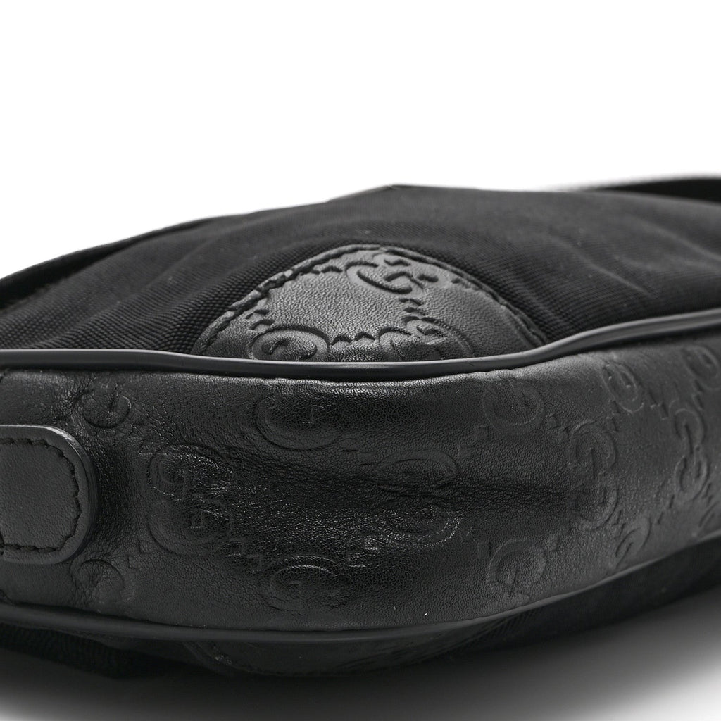 Guccissima Nylon Belt Bag  Black
