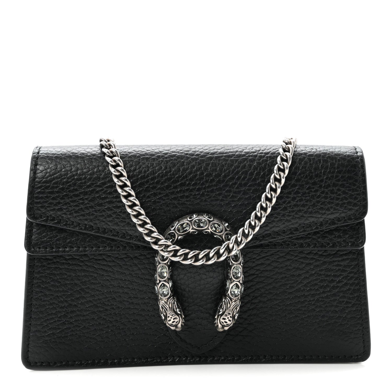 Calfskin Super Mini Dionysus Shoulder Bag Black