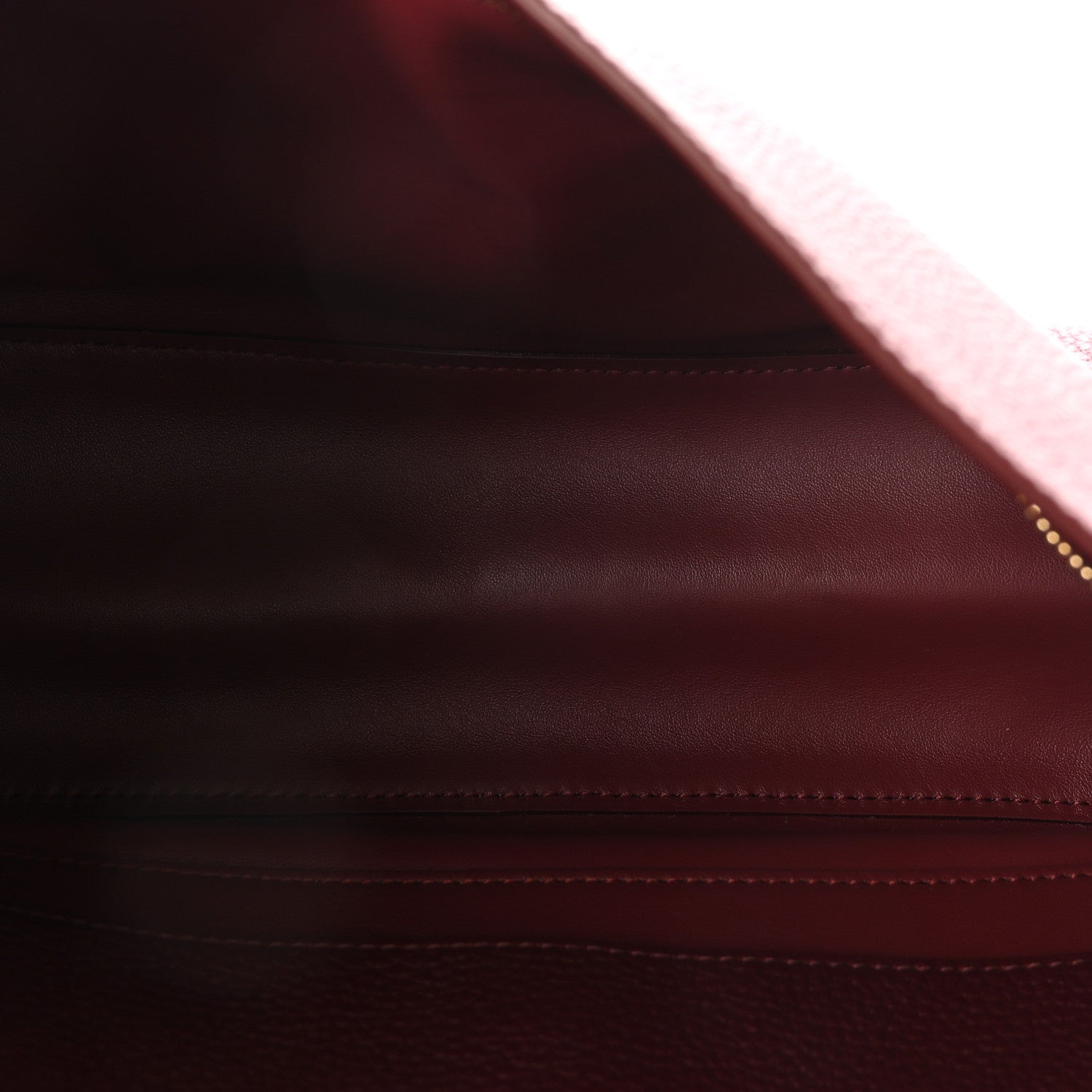Grained Calfskin Small Souplissimo Maxi Flap Burgundy