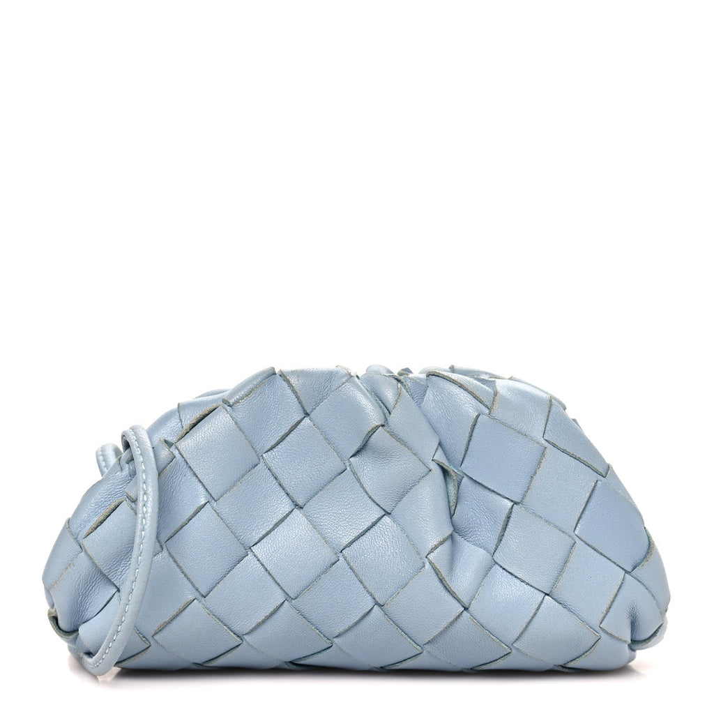 Nappa Intrecciato Coin Purse Ice