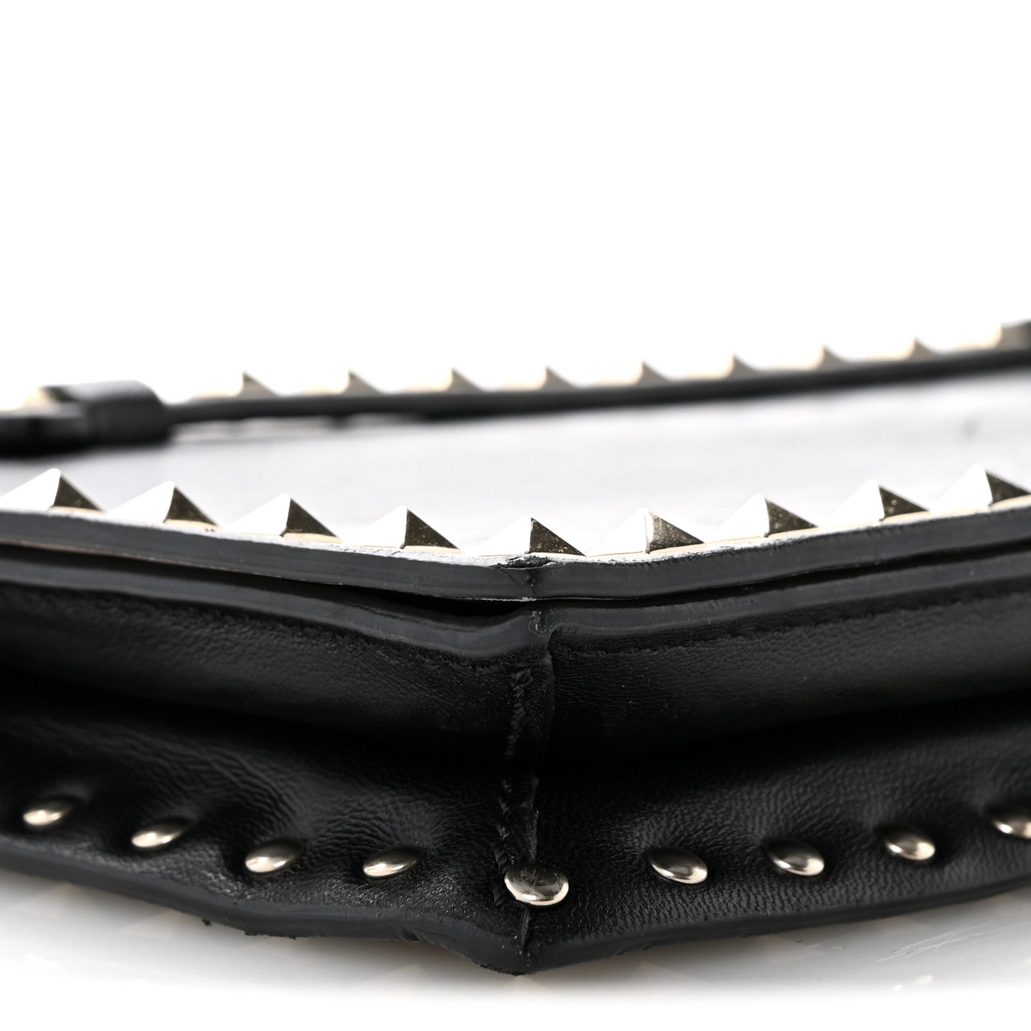 Nappa Rockstud Wristlet Clutch Black