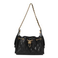 Caviar Quilted Mini Chanel 25 Handbag Black