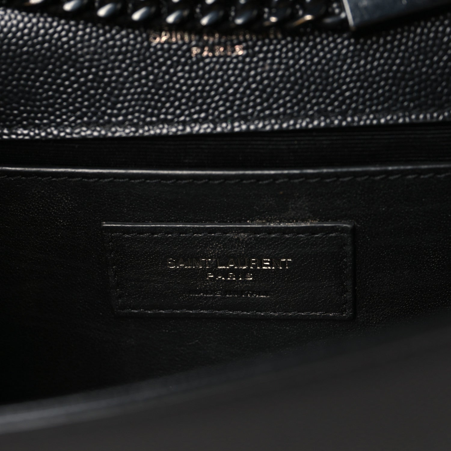 Grain De Poudre Small Monogram Monochrome Kate Satchel Black