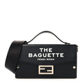 X MARC JACOBS Nappa Logo Baguette Soft Trunk Bag Black