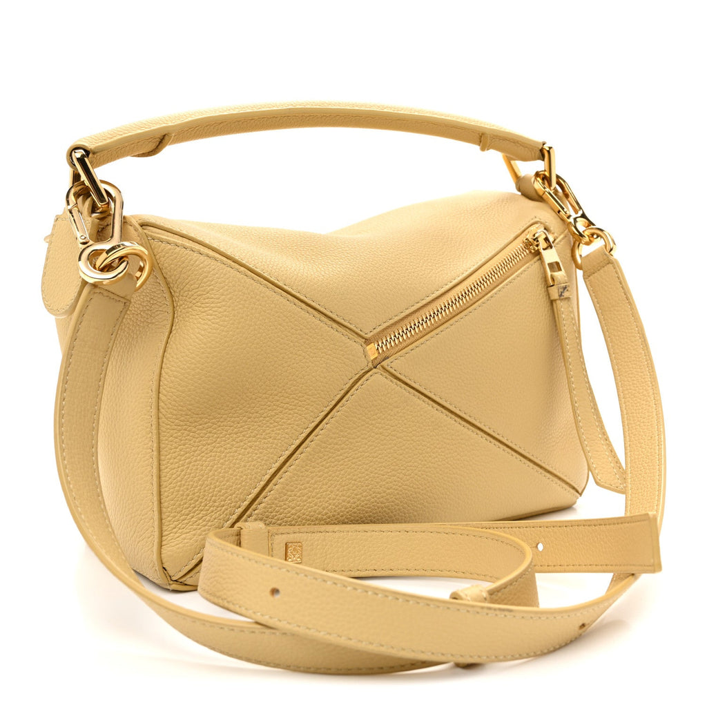 Calfskin Small Puzzle Bag Dark Butter