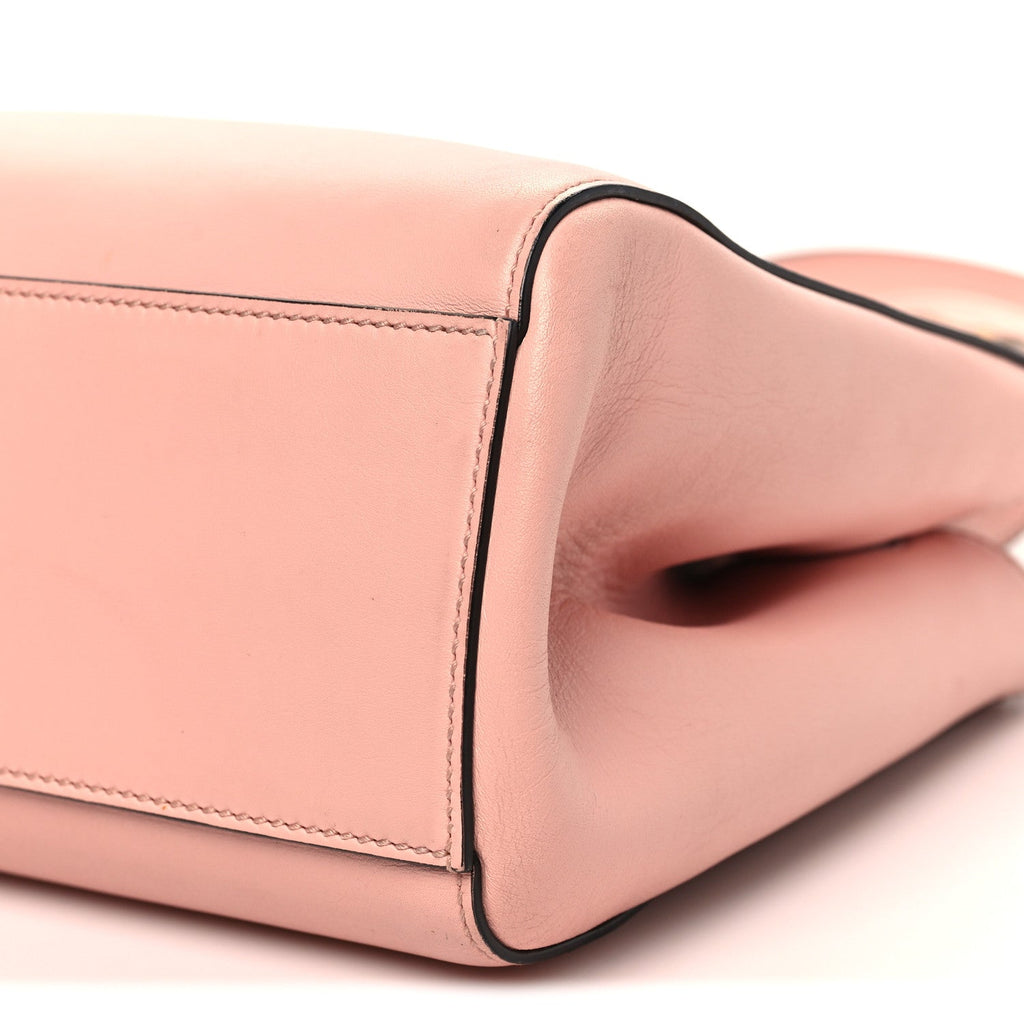 Nappa Bamboo Small Nymphaea Top Handle Bag Perfect Pink