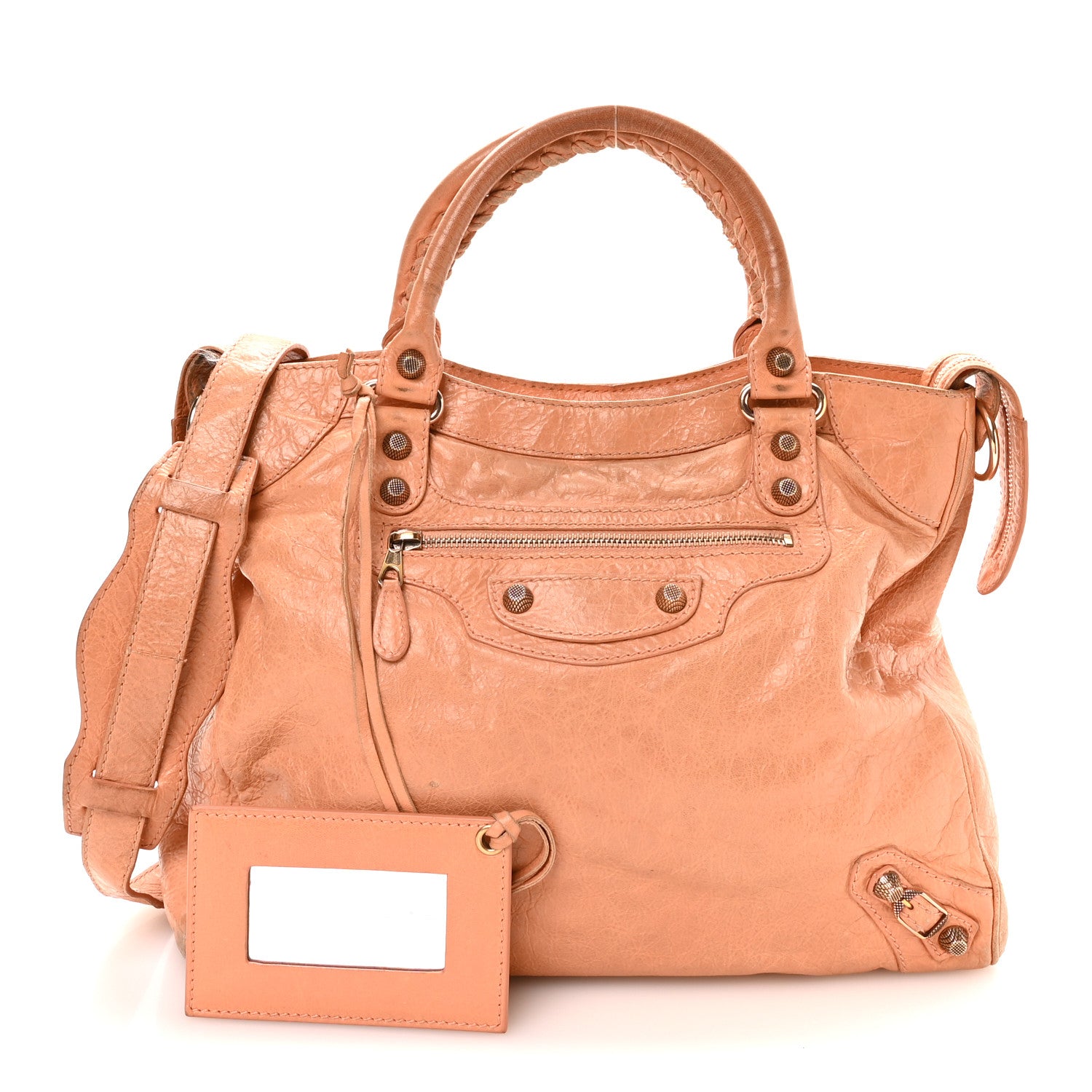 Agneau Giant 12 Rose Gold Hardware Velo Rose Blush
