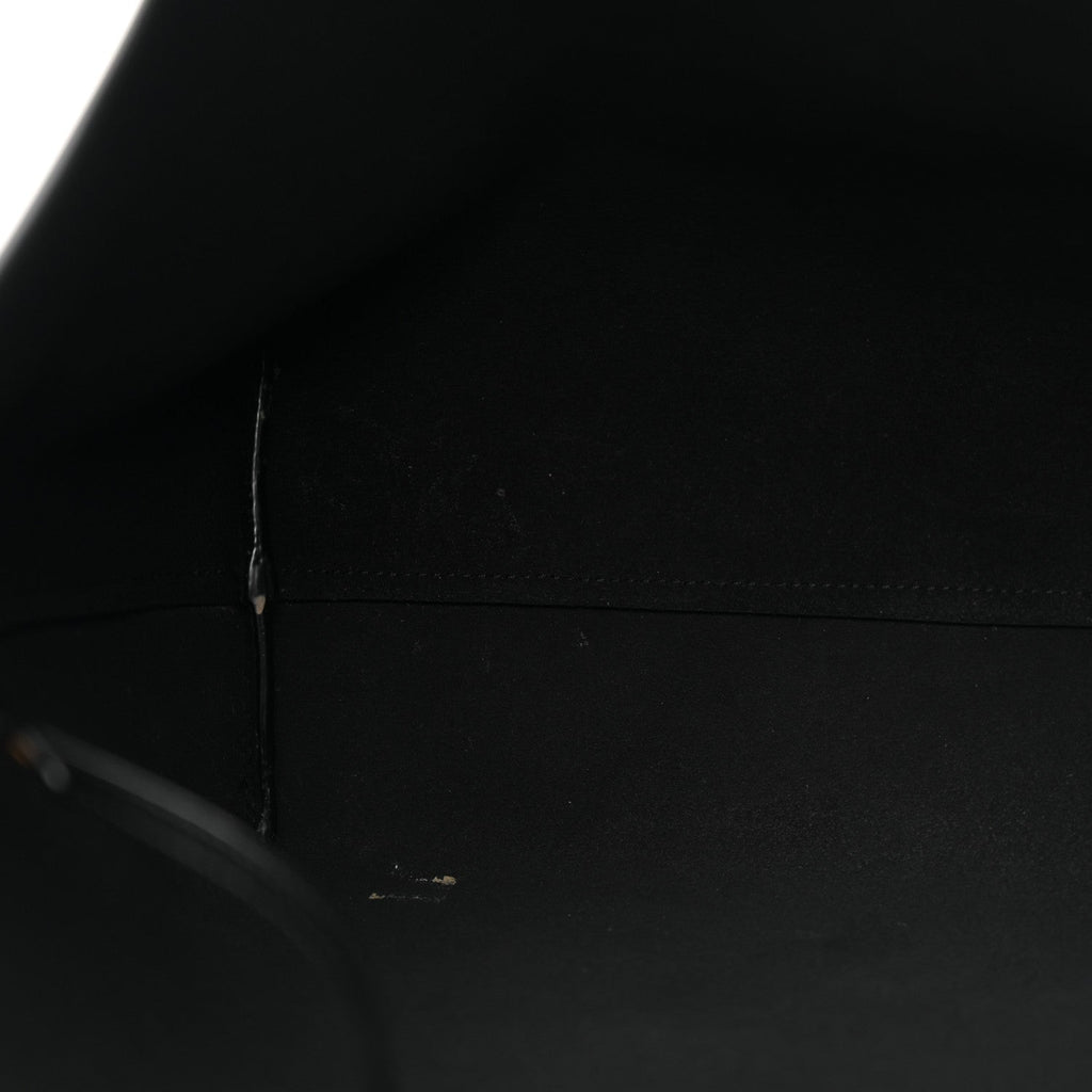 Calfskin Large Shopping Tote Black
