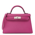 Chevre Mysore Mini Kelly Sellier 20 Rose Pourpre
