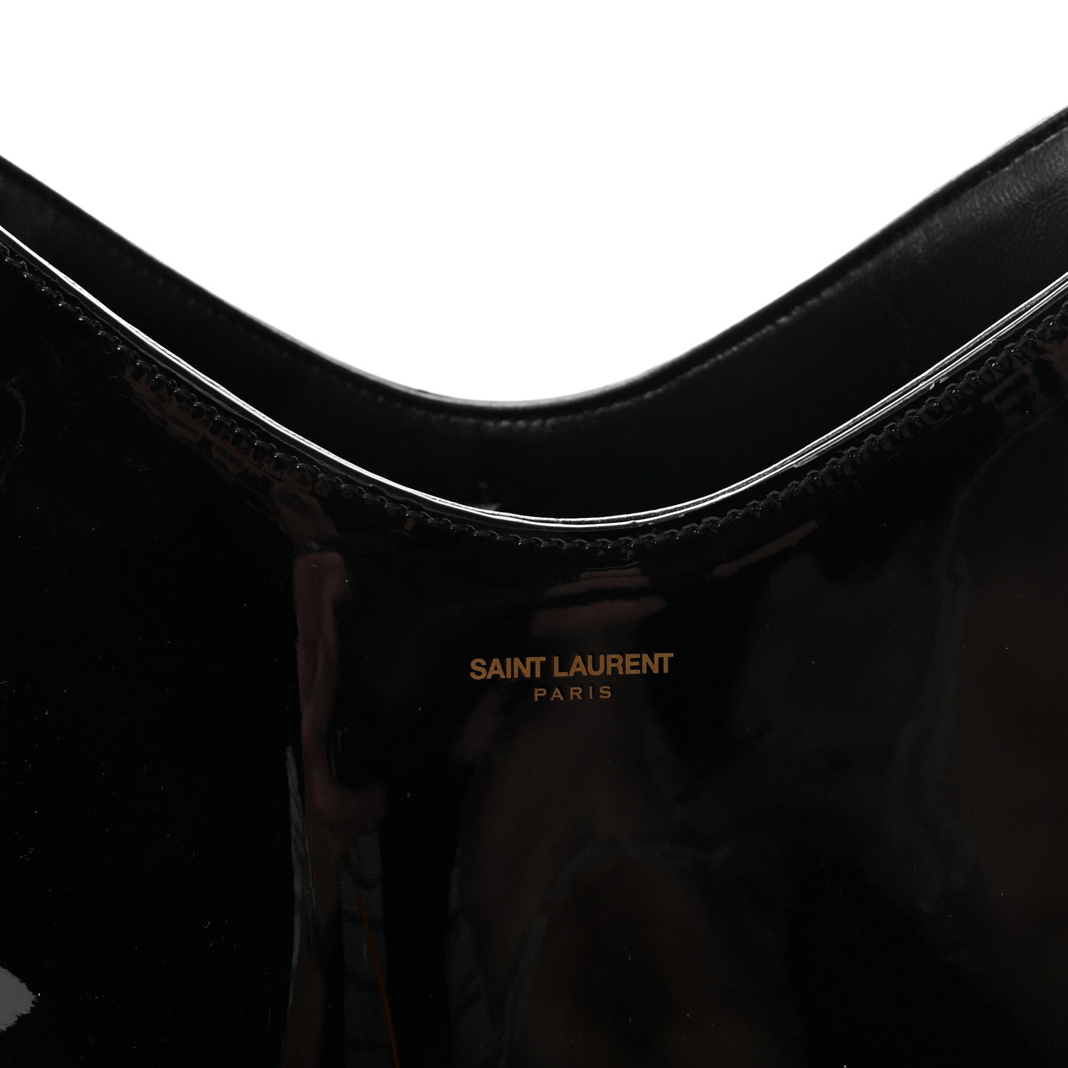 Patent Calfskin Rendez-Vous Hobo Black