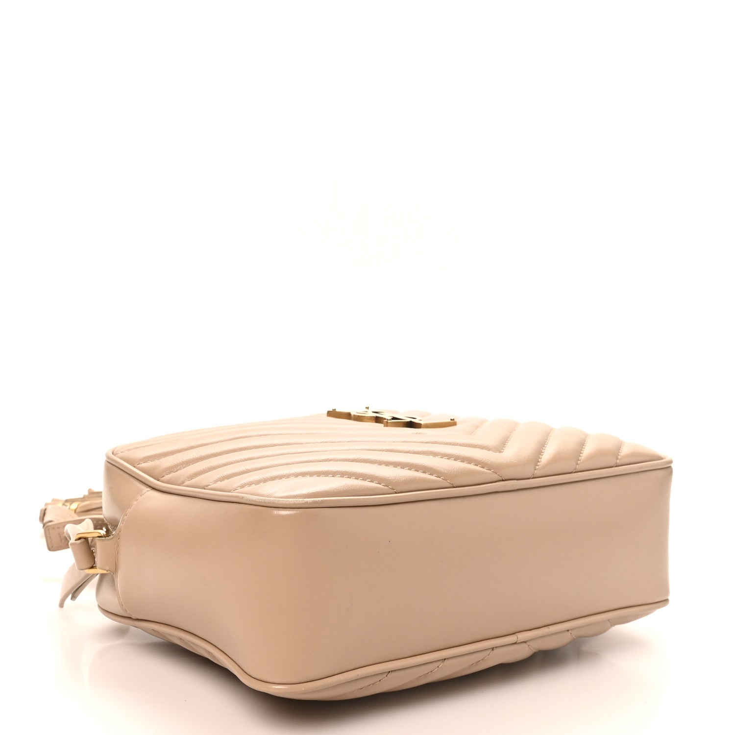 Calfskin Matelasse Monogram Lou Camera Bag Dark Beige