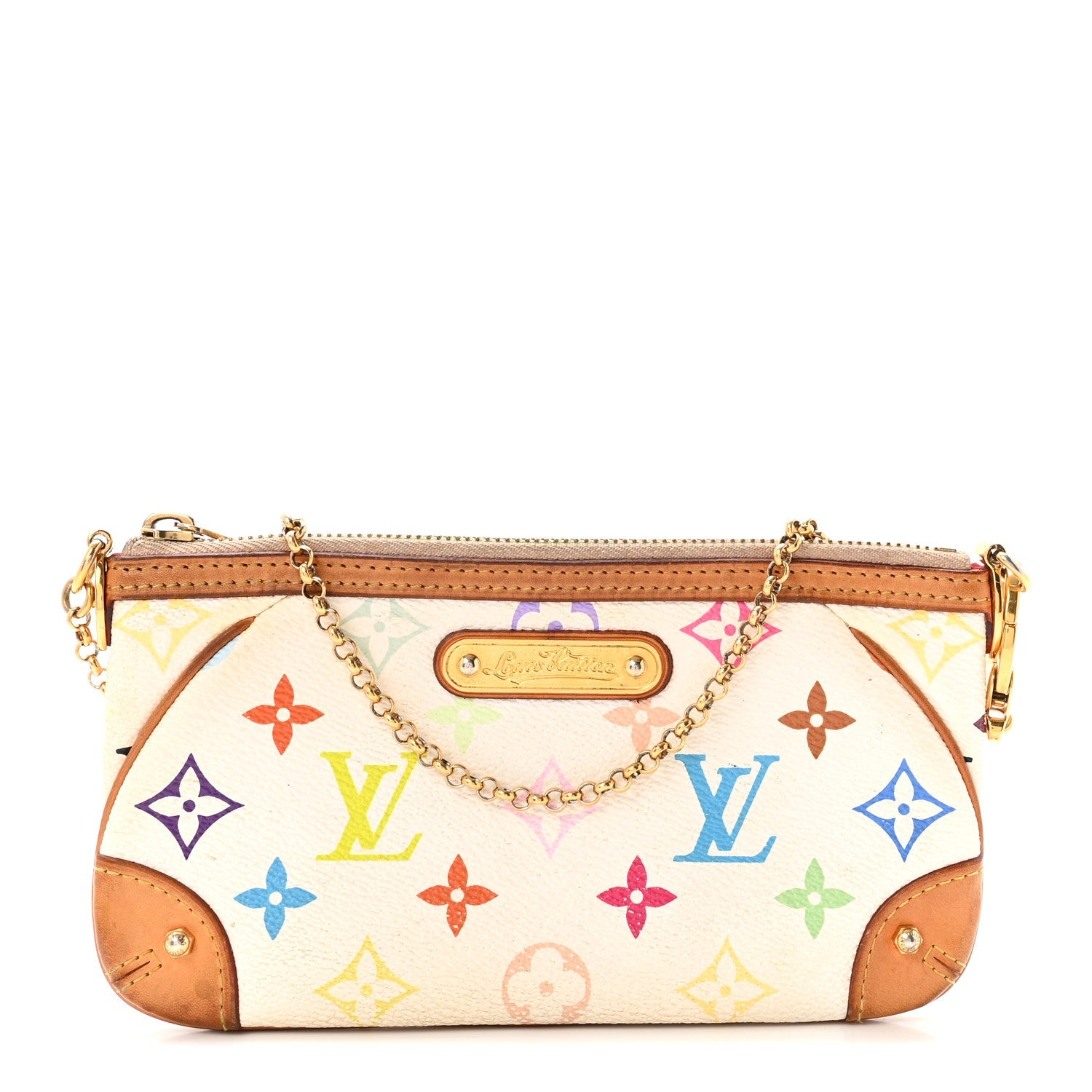 Monogram Multicolor Pochette Milla MM White