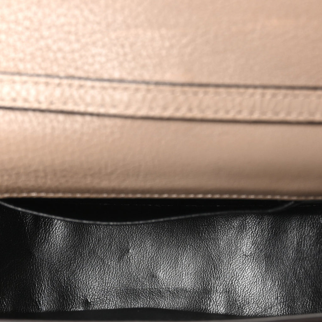 Calfskin Small Nile Bracelet Minaudiere Bag Motty Grey