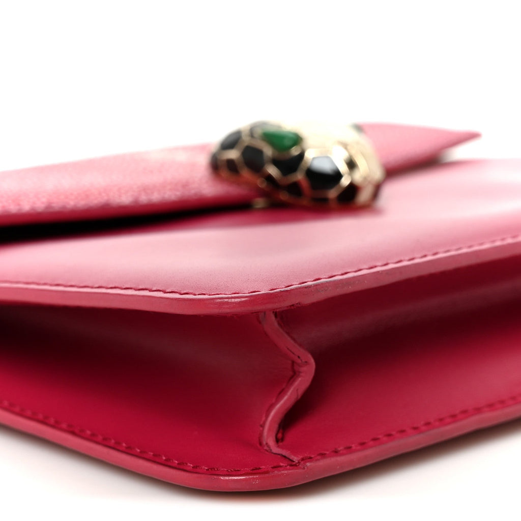 Galuchat Calfskin Serpenti Forever Crossbody Bag Pink