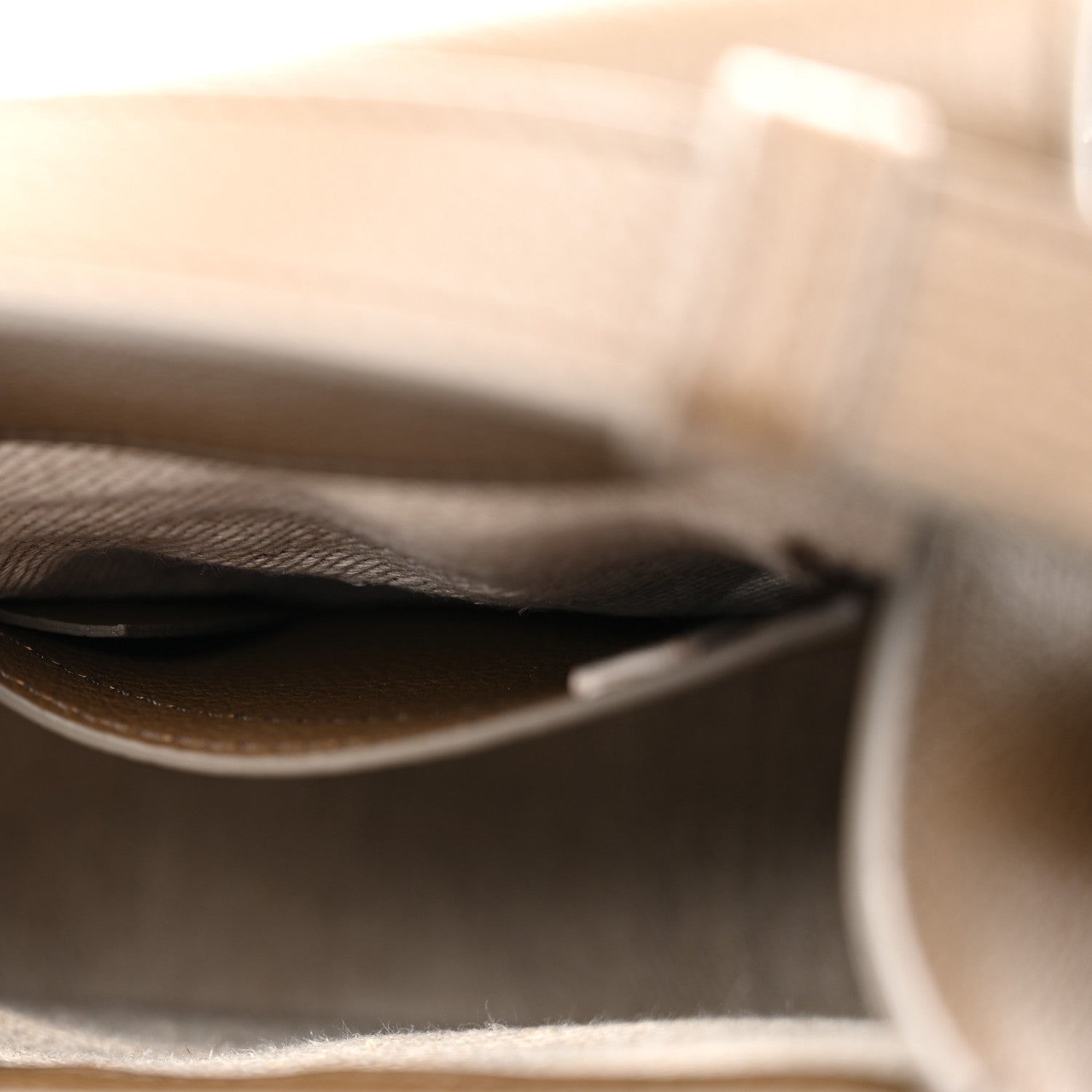 Grained Calfskin Small Marcie Saddle Bag Dark Khaki