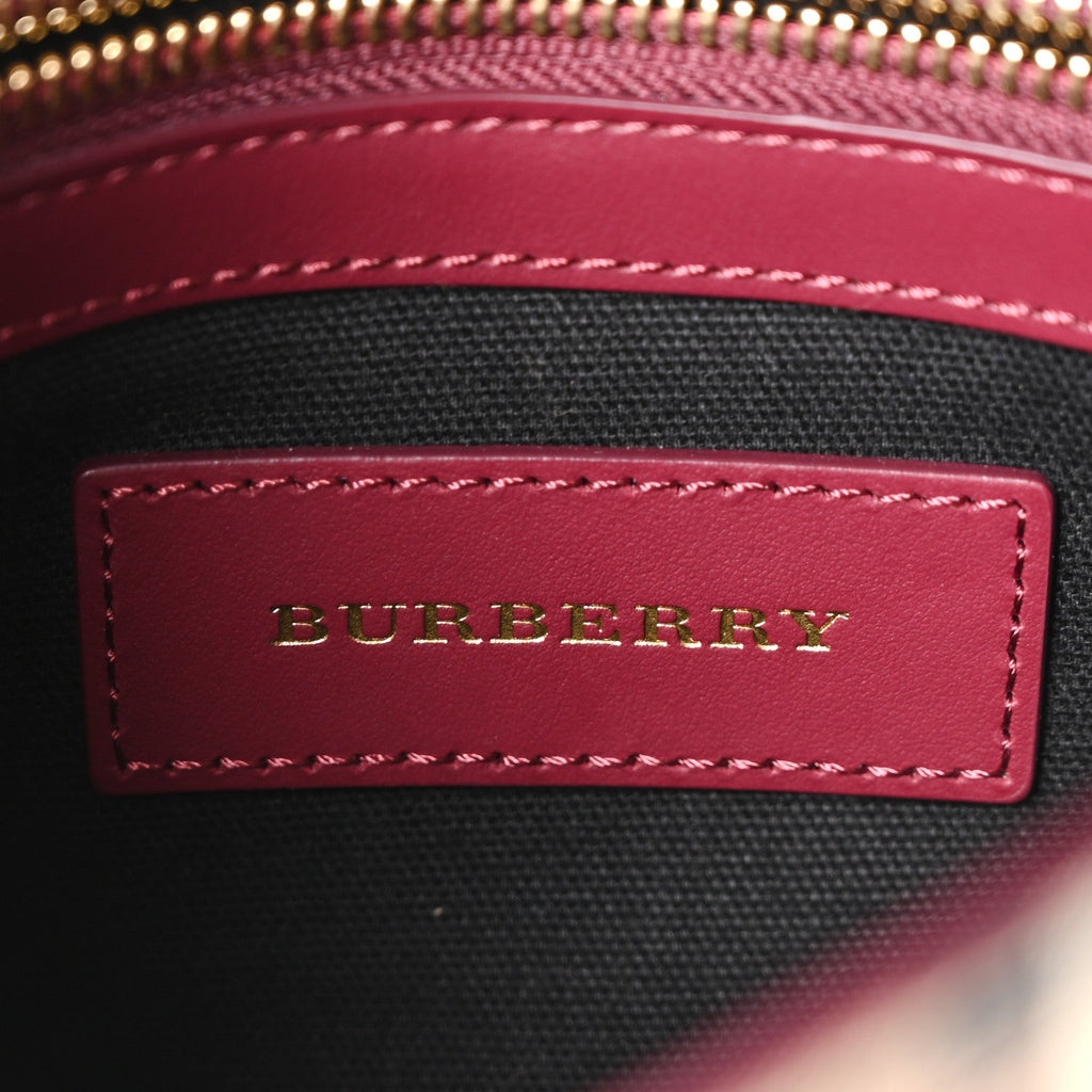 Haymarket Check Small Loxley Crossbody Dark Plum