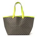 GG Supreme Monogram Totissima Shopping Tote Ebony Beige Yellow