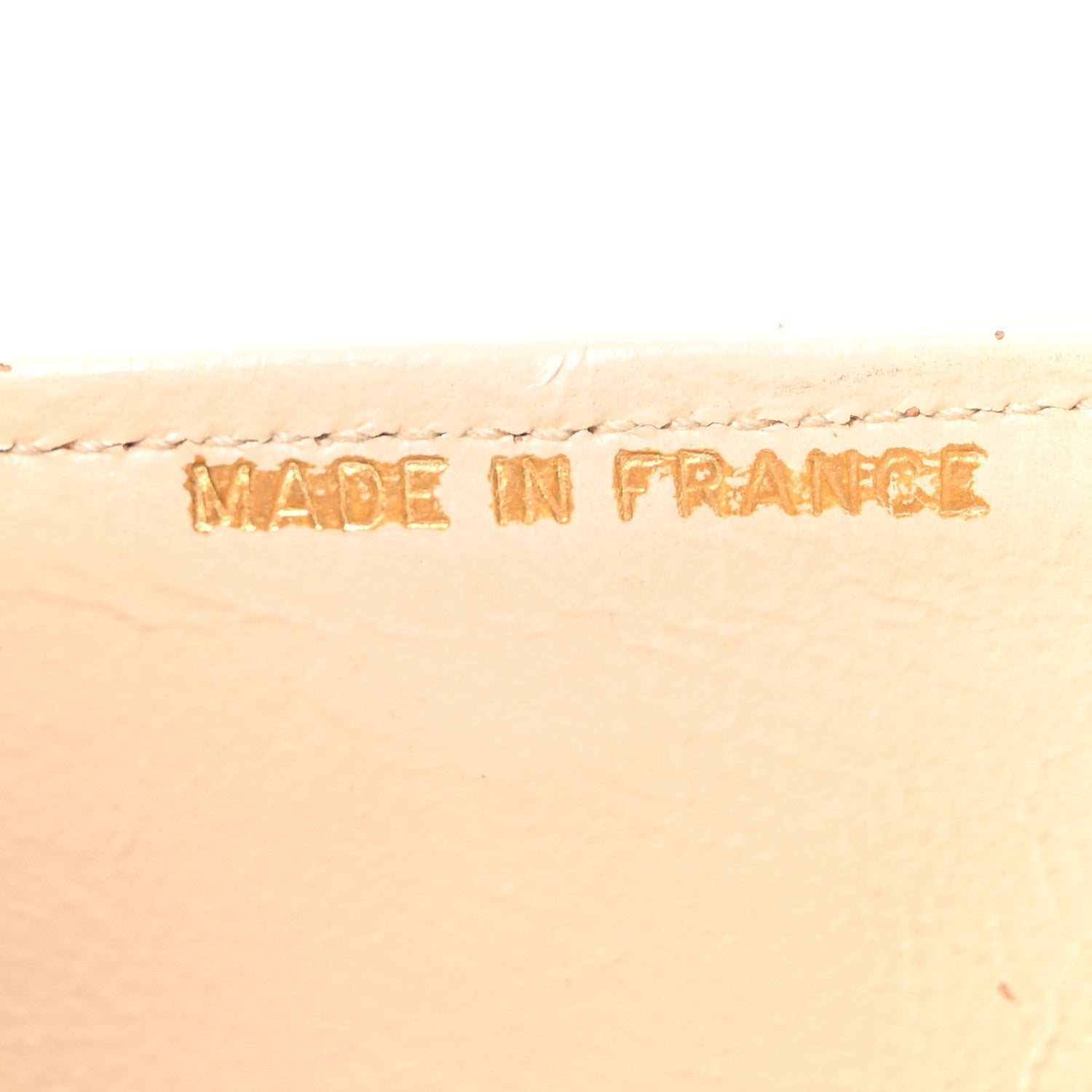 Lambskin Quilted Small Single Flap Beige