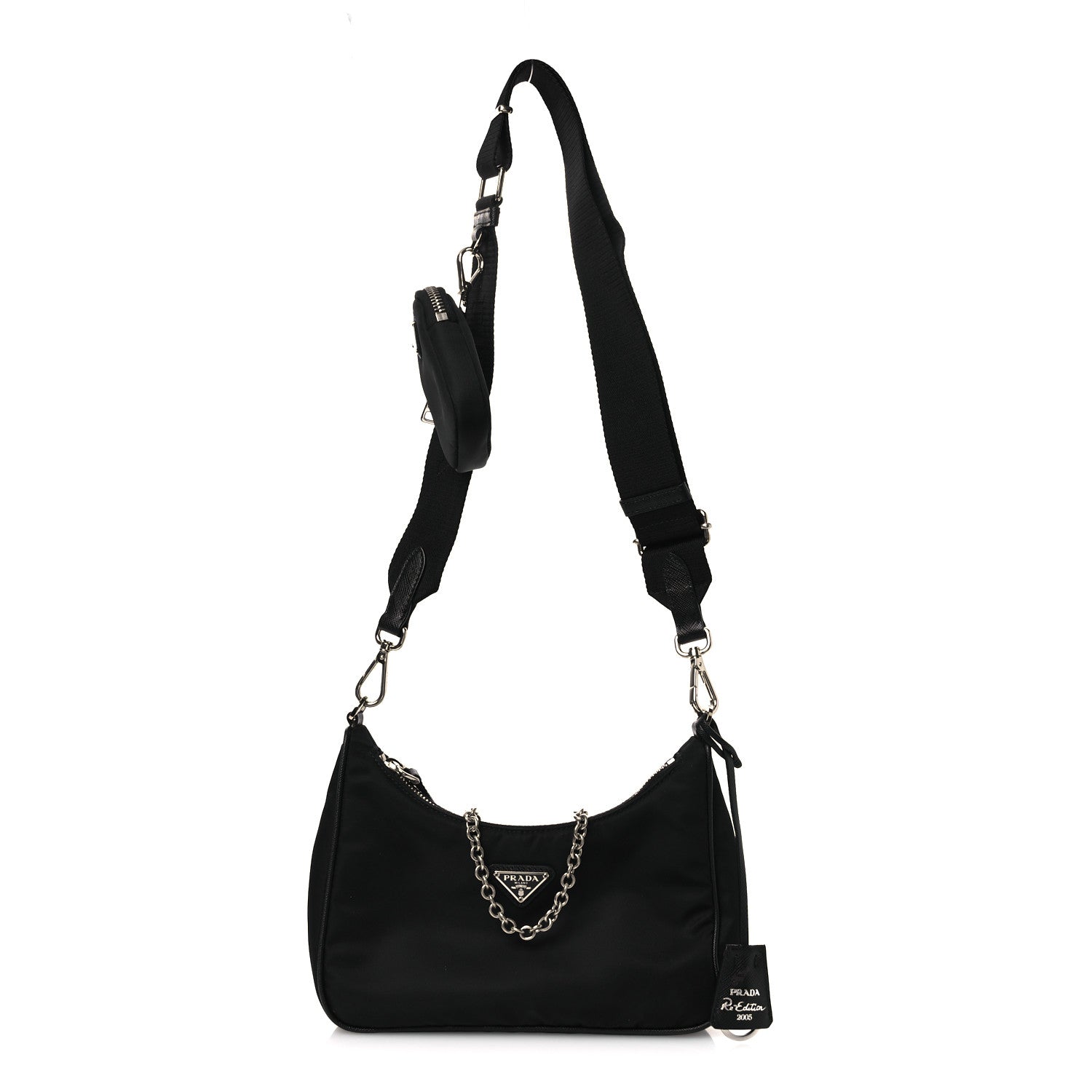 Nylon Re-Edition 2005 Shoulder Bag Black