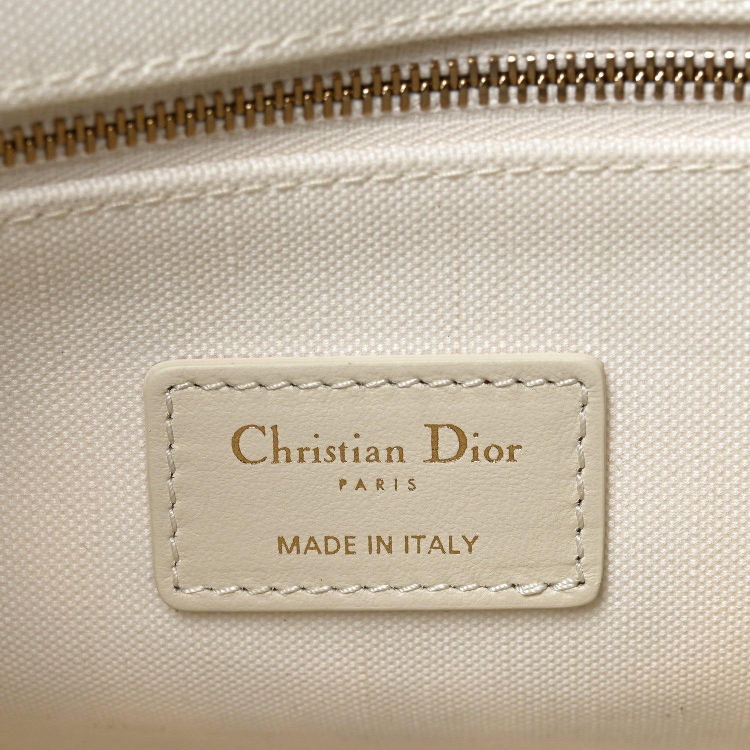 Calfskin Canvas Embroidered Medium Dioramour 47 Passion Book Tote With Strap White Multicolor