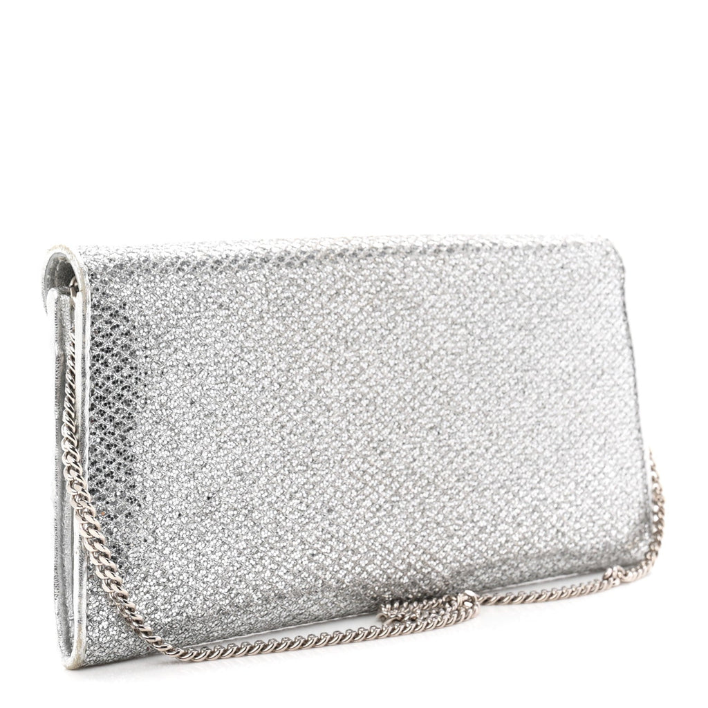 Glitter Margot Clutch Silver