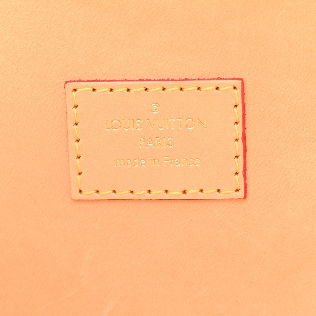Monogram Calf Hair Spikes Iconoclasts Christian Louboutin Tote Red