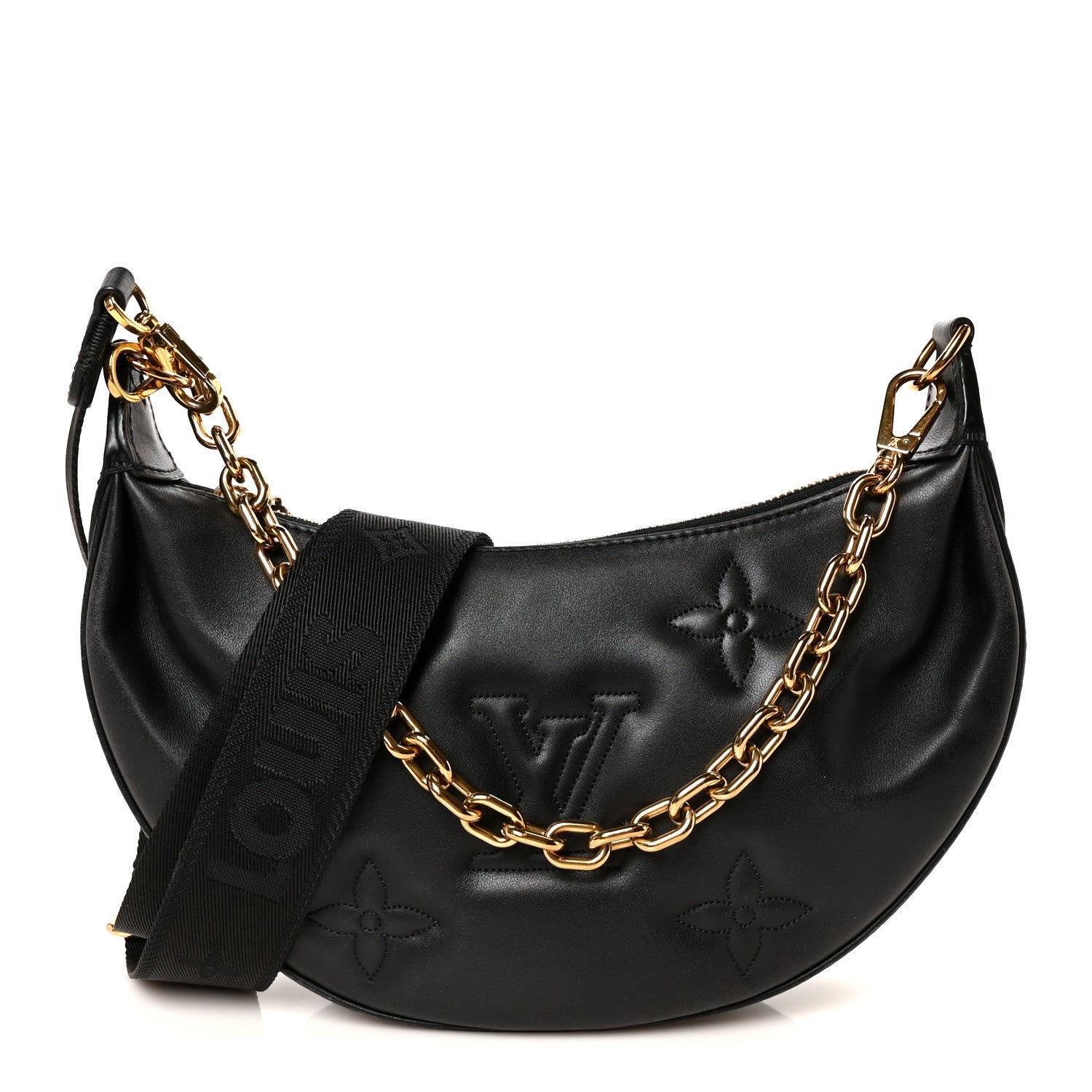 Calfskin Bubblegram Over The Moon Black