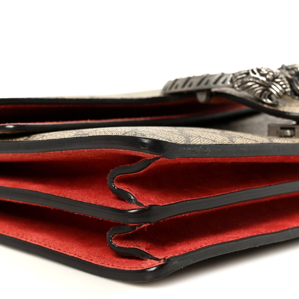 GG Supreme Monogram Small Dionysus Shoulder Bag Red