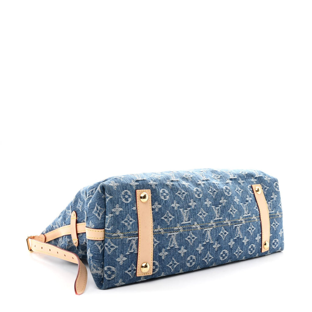Monogram Denim CarryAll MM Blue