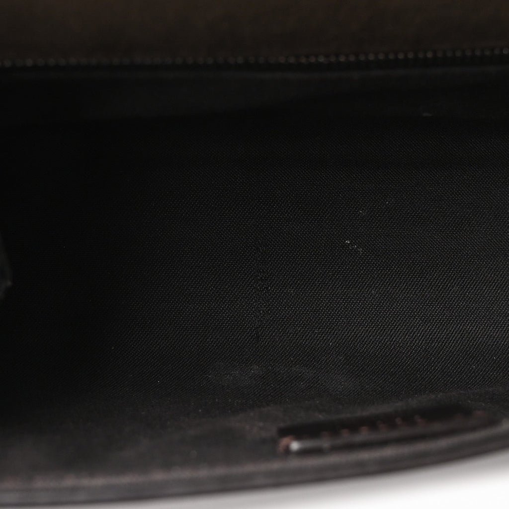 Canvas Vitello King Seta FF Embroidered Mini Compact Messenger Bag Asfalto Multicolor