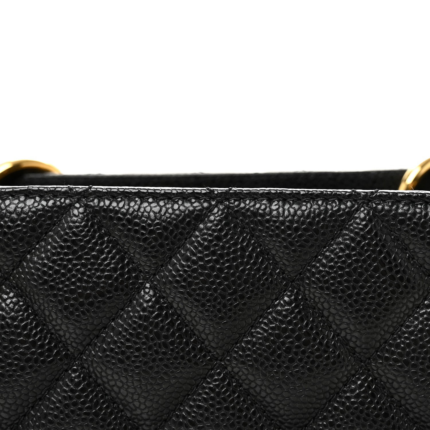 Caviar Quilted Grand Shopping Tote GST Black