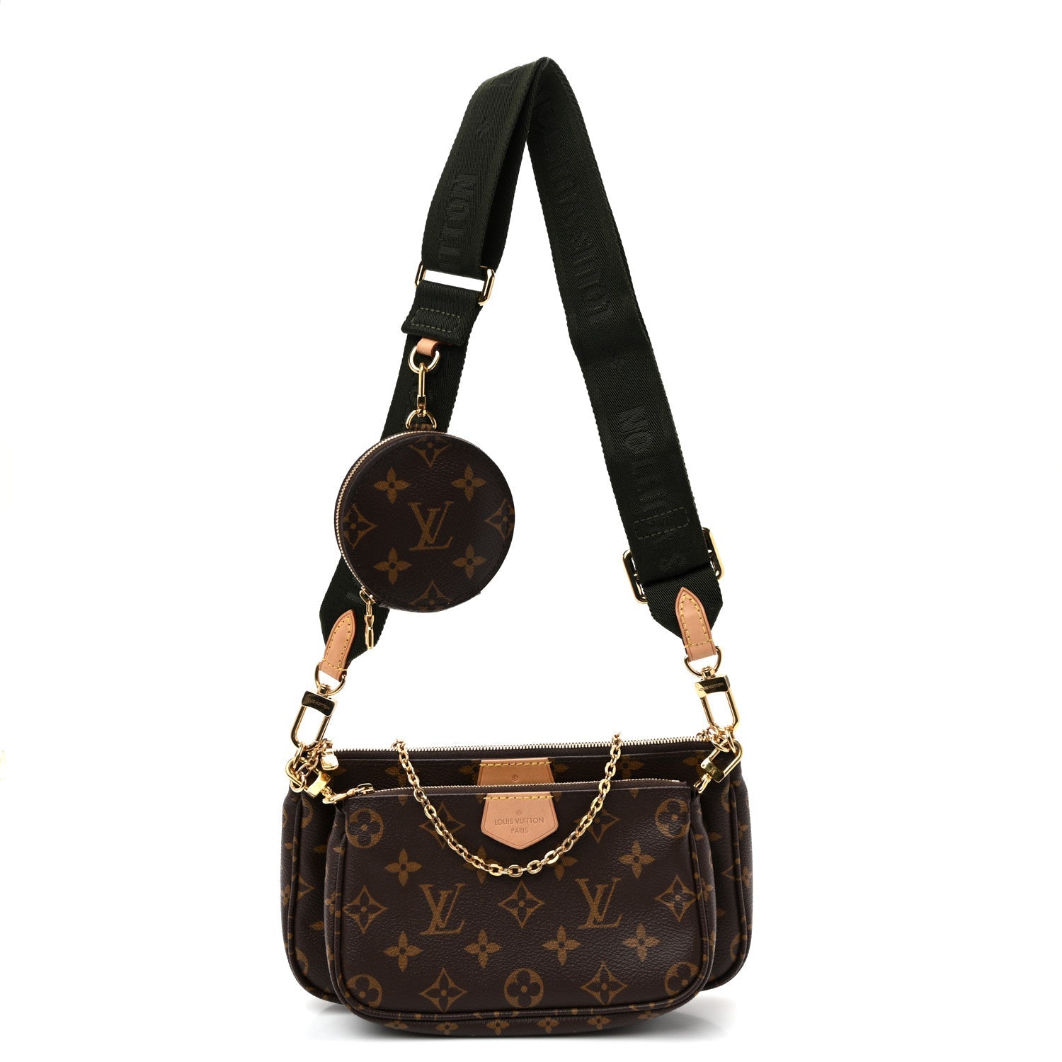 Monogram Multi Pochette Accessories Kaki Kaki