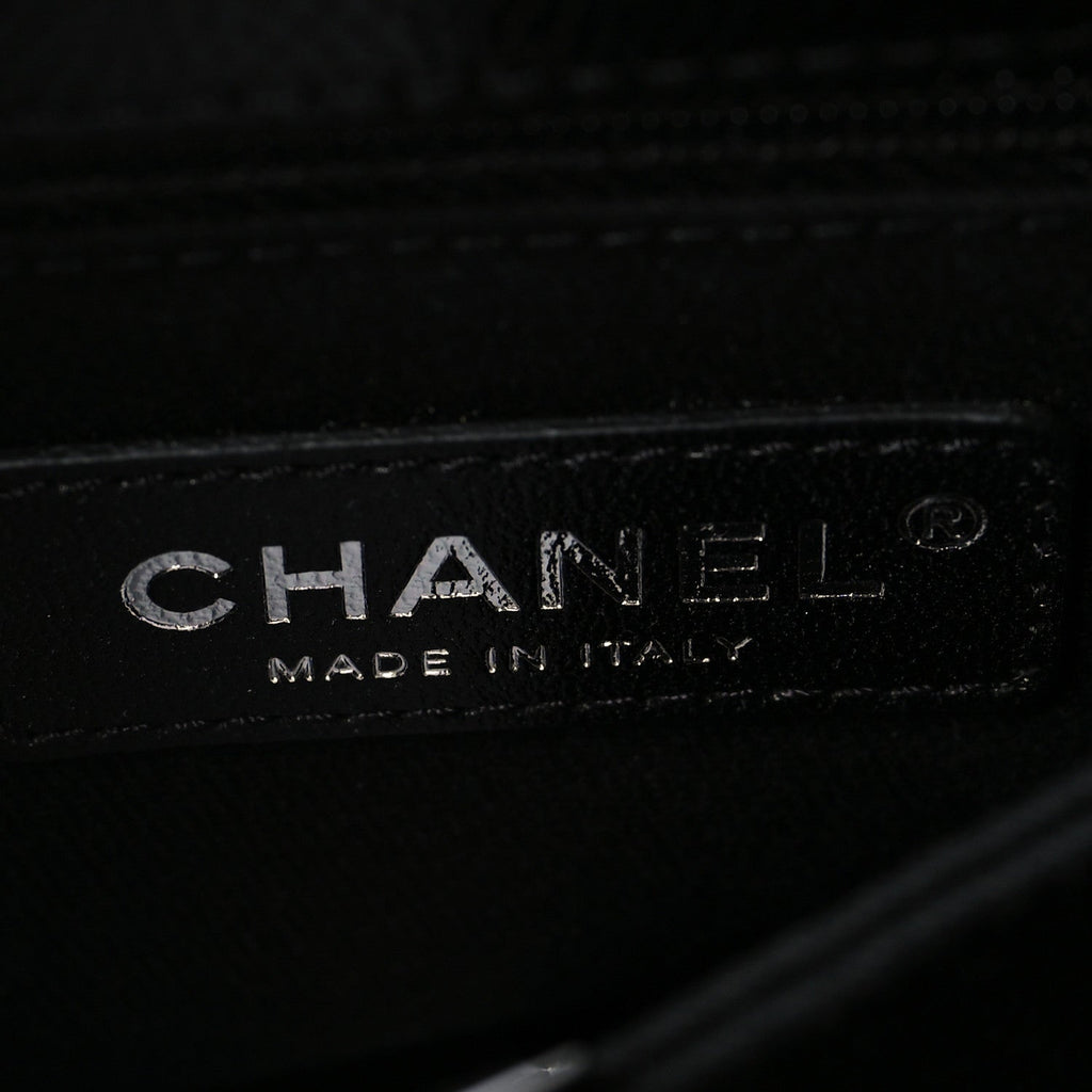 Caviar Quilted Mini Coco Handle Flap So Black