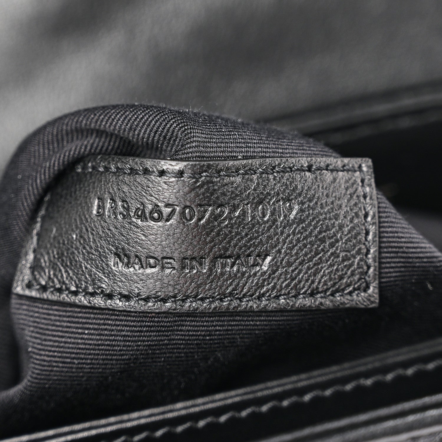 Calfskin Y Quilted Monogram Monochrome Toy Loulou Crossbody Bag Black