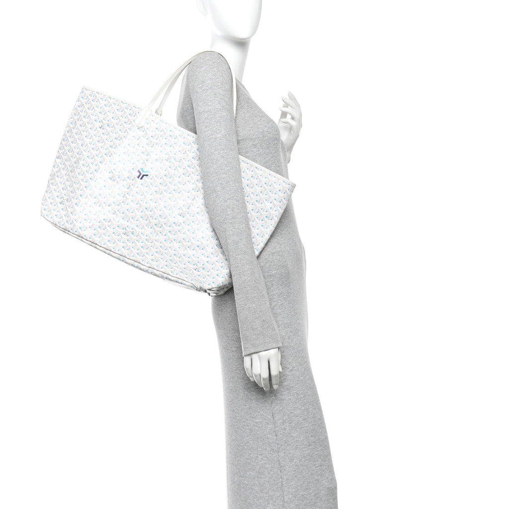 Goyardine Saint Louis Claire Voie GM White Opaline