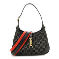 Jacquard Denim GG Monogram Small Jackie 1961 Hobo Black Ivory