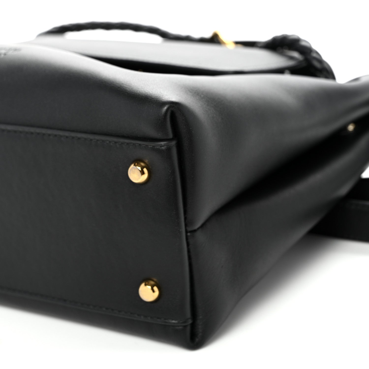 Silky Calfskin Small Ciao Ciao Black