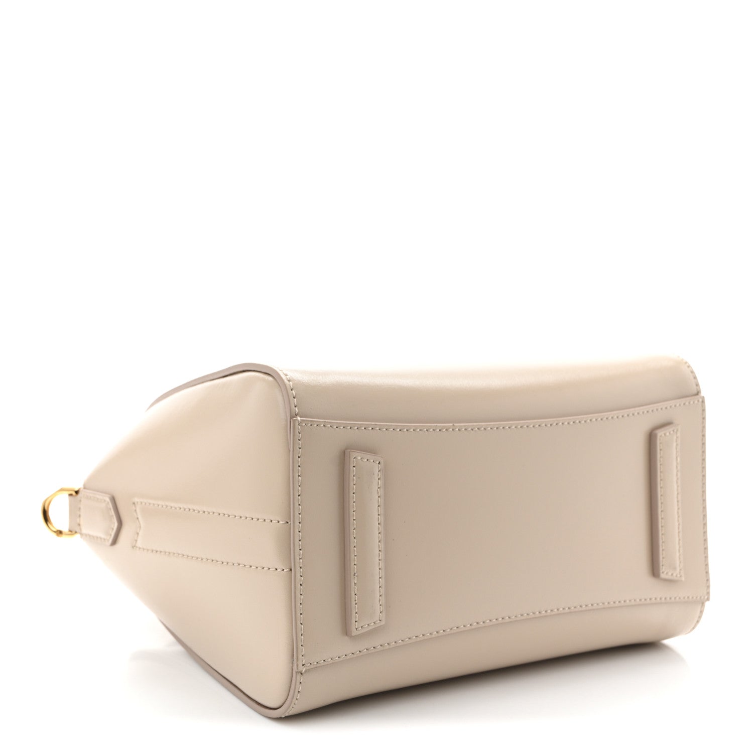 Shiny Lord Calfskin Mini Antigona Natural Beige