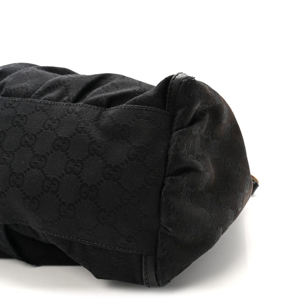Monogram Large D Ring Hobo Black